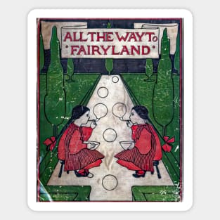 All the way to fairyland - Vintage childrens book art. Magnet